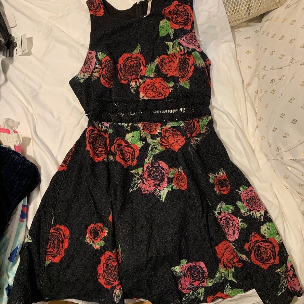 Free People Roses cut out dress